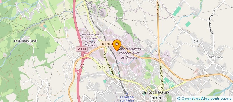 localisation de l'entreprise GALAXIE 3000  LA ROCHE-SUR-FORON