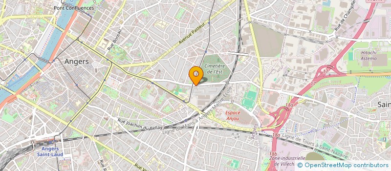 localisation de l'entreprise GALAXIE à ANGERS