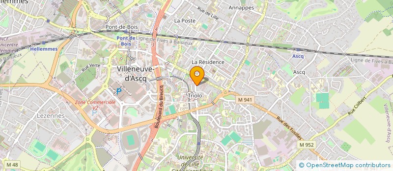 localisation de l'entreprise GALAXIE à VILLENEUVE-D'ASCQ