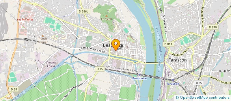 localisation de l'entreprise GALAXIE ALLIANCE  BEAUCAIRE