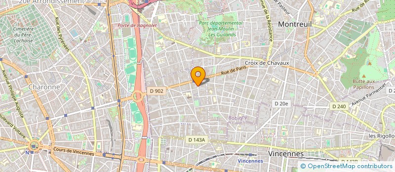 localisation de l'entreprise GALAXIE ASSURANCES à MONTREUIL
