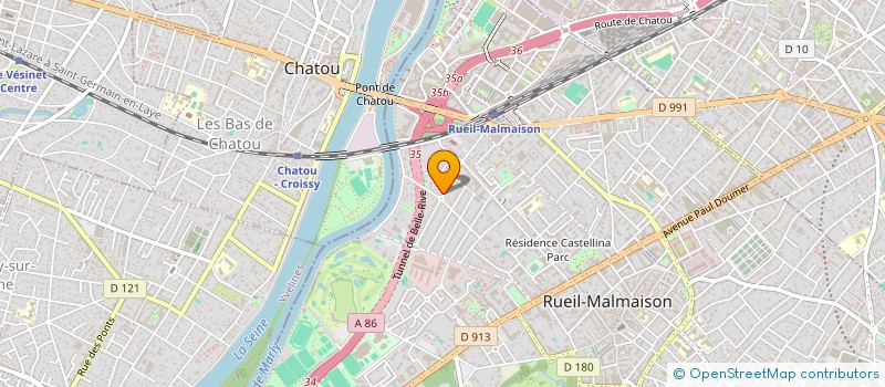 localisation de l'entreprise GALAXIE'CLIM à RUEIL-MALMAISON