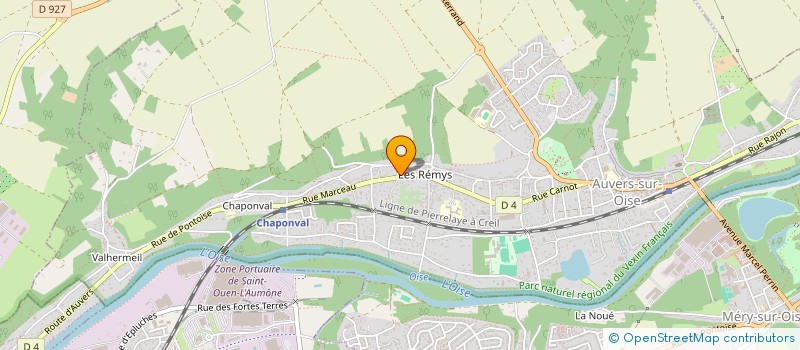 localisation de l'entreprise GALAXIE CONSEIL ET FORMATION à AUVERS-SUR-OISE