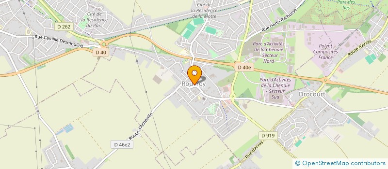 localisation de l'entreprise GALAXIE DANSE  ROUVROY