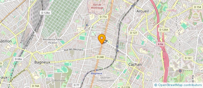 localisation de l'entreprise GALAXIE JEUX  BAGNEUX