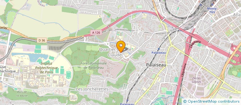 localisation de l'entreprise GALAXIETEC à PALAISEAU