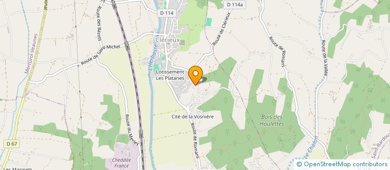 localisation de l'entreprise GALAXO PISCINES  CLERIEUX