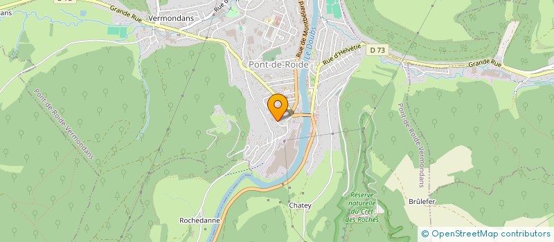 localisation de l'entreprise GALAXY à PONT-DE-ROIDE-VERMONDANS