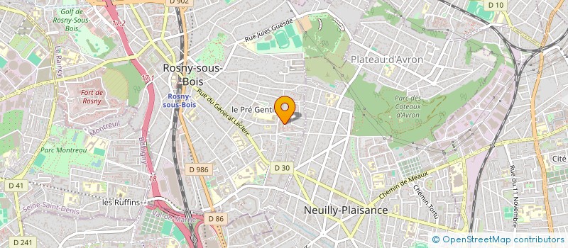 localisation de l'entreprise GALAXY 93 à ROSNY-SOUS-BOIS