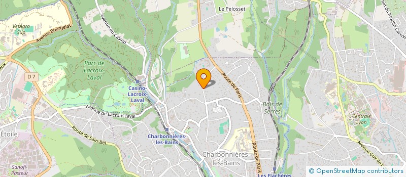 localisation de l'entreprise GALAXY  CHARBONNIERES-LES-BAINS