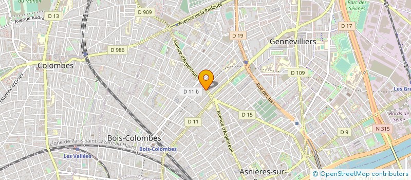 localisation de l'entreprise GALAXY BIKE à BOIS-COLOMBES