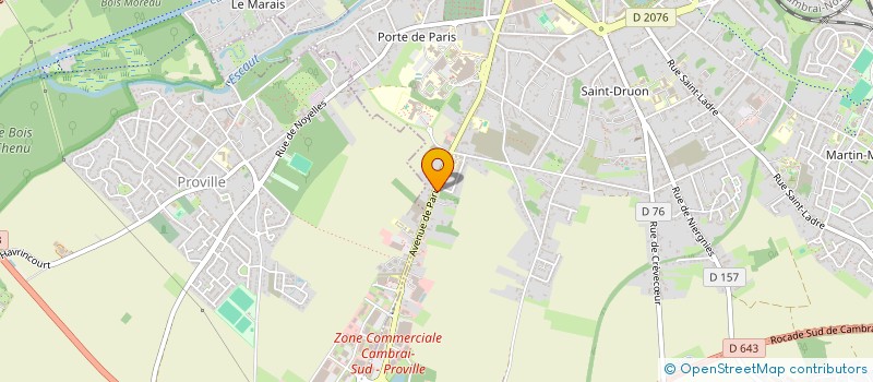 localisation de l'entreprise GALAXY DOG  CAMBRAI