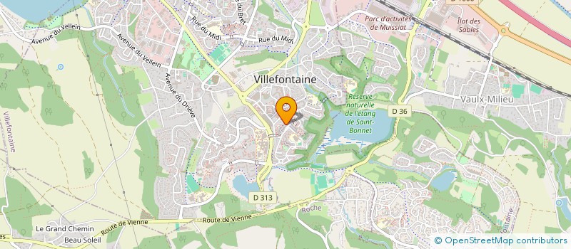 localisation de l'entreprise GALAXY FORMATION  VILLEFONTAINE