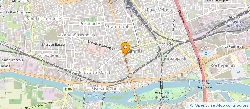 localisation de l'entreprise GALAXY NET  TOURS