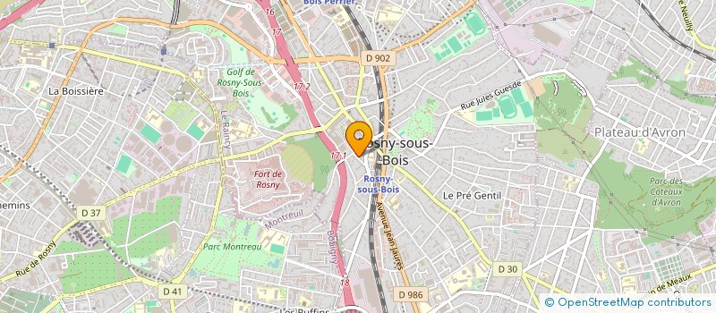 localisation de l'entreprise GALAXY PARIS à ROSNY-SOUS-BOIS