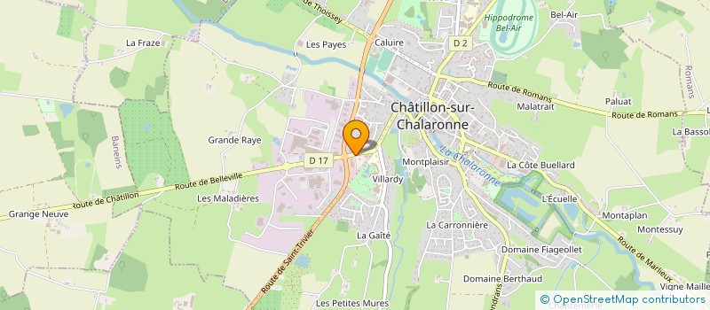 localisation de l'entreprise GALAXY PROMOTION à CHATILLON-SUR-CHALARONNE