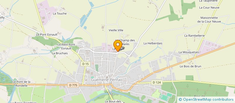 localisation de l'entreprise GALAXY SOCIETE NOUVELLE à GUEMENE-PENFAO