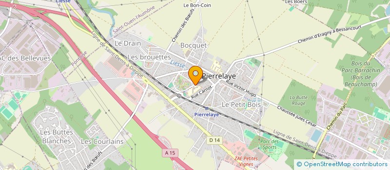 localisation de l'entreprise GALAXY TELECOM INFO SECURITE ALARME  PIERRELAYE