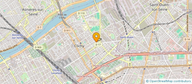 localisation de l'entreprise GALAXY VIP PARIS à CLICHY