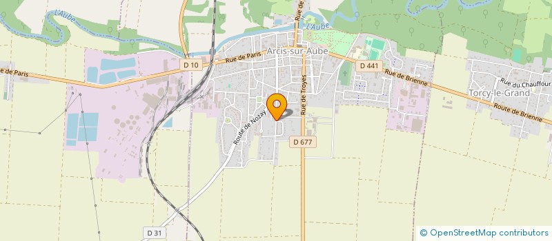 localisation de l'entreprise GALB  ARCIS-SUR-AUBE