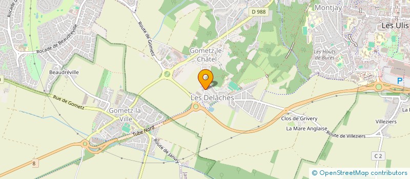 localisation de l'entreprise GALBE à GOMETZ-LE-CHATEL
