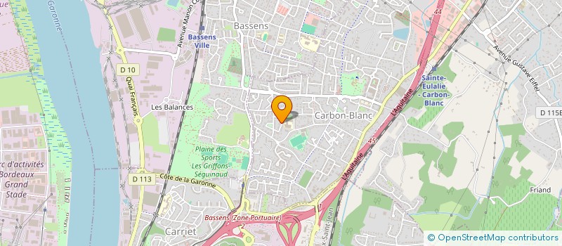 localisation de l'entreprise GALBEA COACHING  CARBON-BLANC