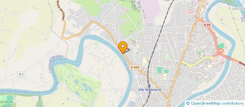 localisation de l'entreprise GALBI  ALBI