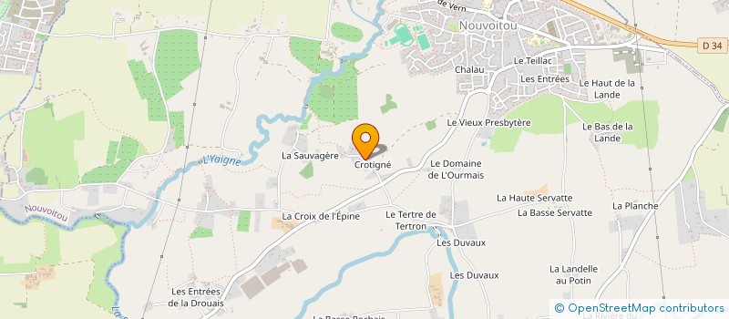 localisation de l'entreprise GALBI, GUILLAUDEUX ACQUISITION ET LOCATION DE BIENS IMMOBILIERS  NOUVOITOU