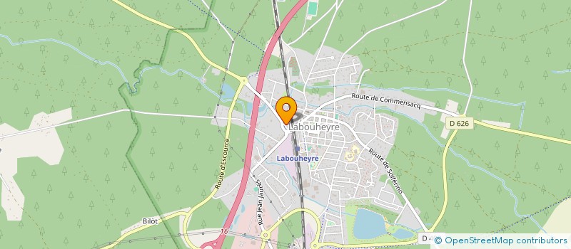 localisation de l'entreprise GALBRUN-HESLOT  LABOUHEYRE