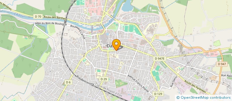 localisation de l'entreprise GALC 40  DAX