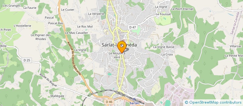 localisation de l'entreprise GALDANO DOS SANTOS IMMOBILIER à SARLAT-LA-CANEDA