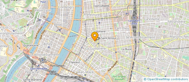 localisation de l'entreprise GALDIS  LYON 3EME