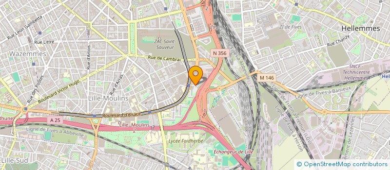 localisation de l'entreprise GALE à LILLE