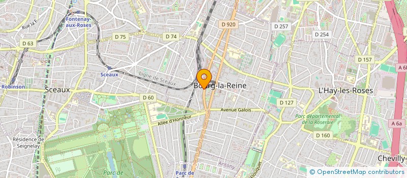 localisation de l'entreprise GALE IMMOBILIER à BOURG-LA-REINE