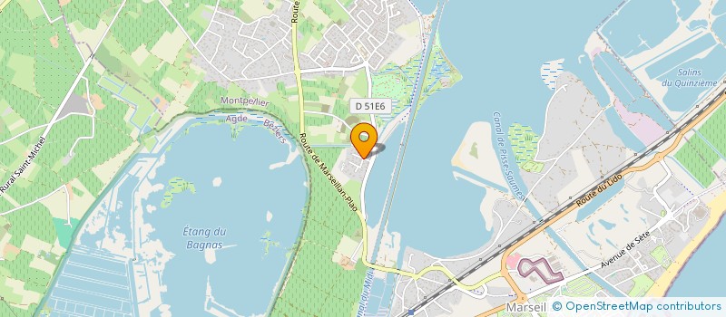 localisation de l'entreprise GALE RICHARD ET KERRY à MARSEILLAN