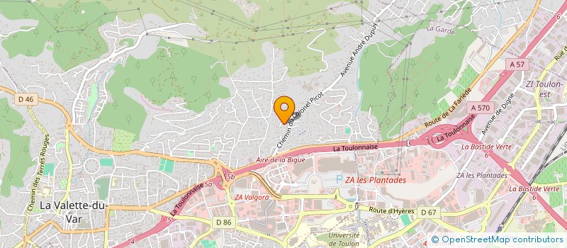 localisation de l'entreprise GALEA PERE ET FILS  LA VALETTE-DU-VAR