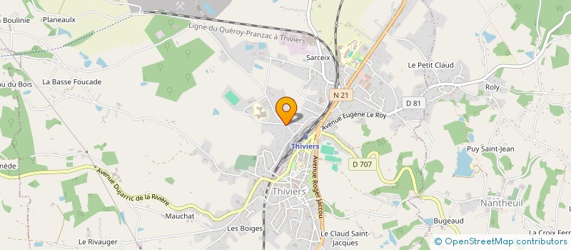 localisation de l'entreprise GALEIX ENERGIES à THIVIERS