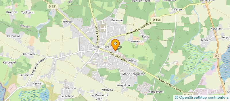 localisation de l'entreprise GALEMA à PLOUHINEC