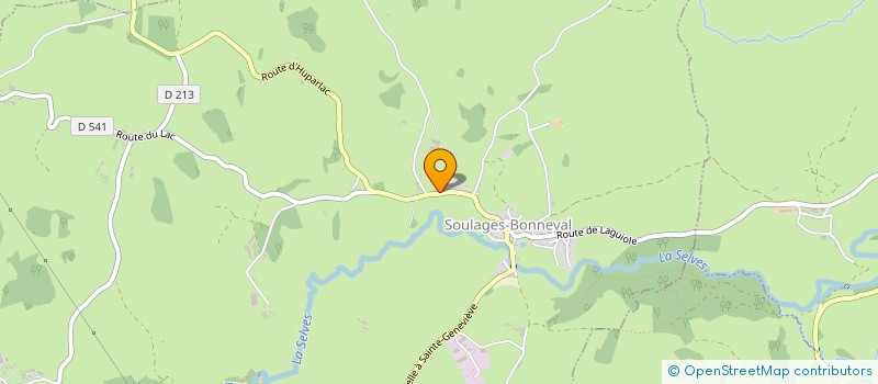 localisation de l'entreprise GALENC  SOULAGES-BONNEVAL