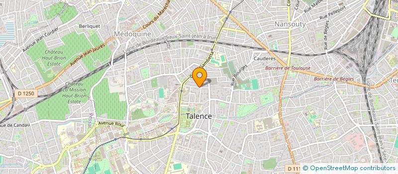 localisation de l'entreprise GALENE ELECTRICITE  TALENCE