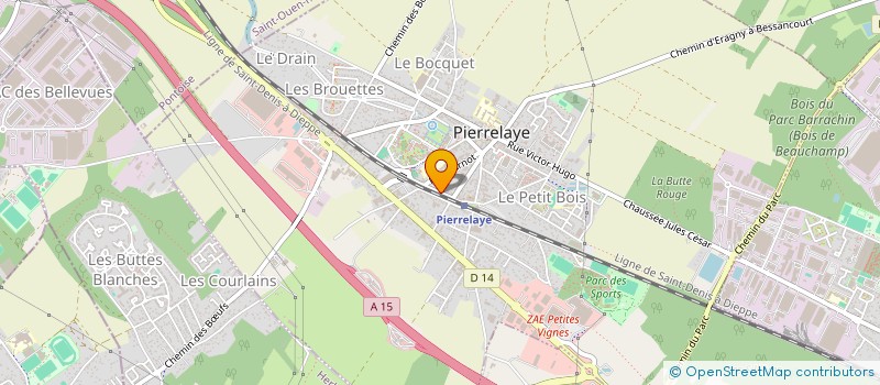 localisation de l'entreprise GALENI  PIERRELAYE