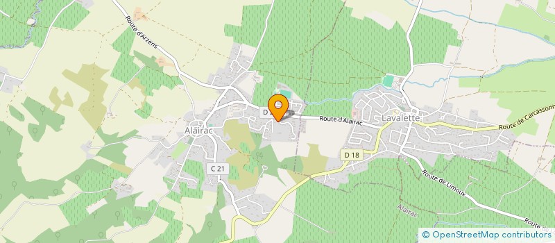 localisation de l'entreprise GALEO 11  ROULLENS