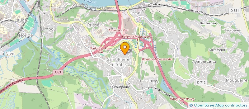 localisation de l'entreprise GALEOM  SAINT-PIERRE-D'IRUBE