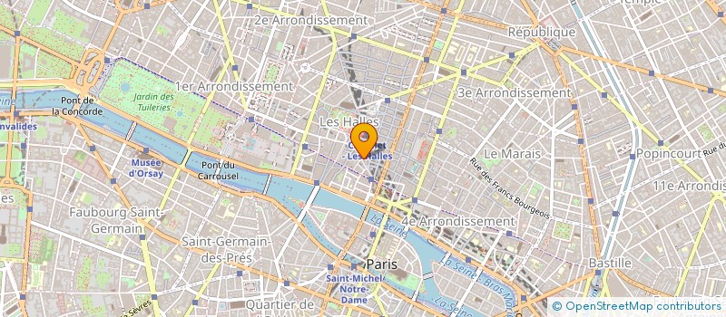 localisation de l'entreprise GALERIE 20-54 à PARIS