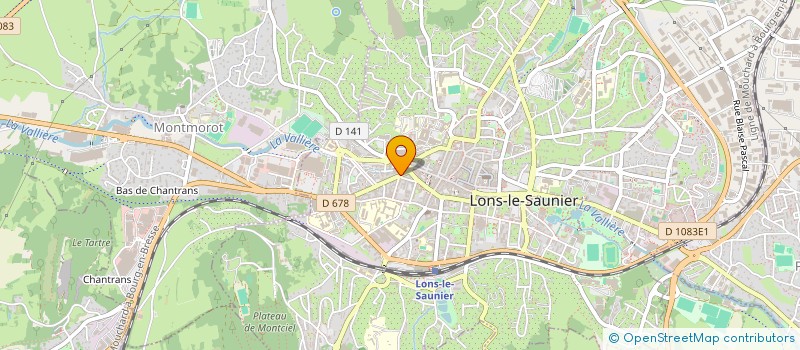 localisation de l'entreprise GALERIE 2023 à LONS-LE-SAUNIER