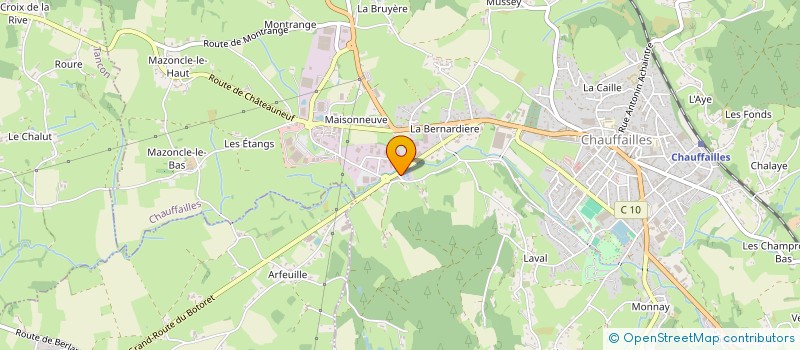 localisation de l'entreprise GALERIE 71 à CHAUFFAILLES