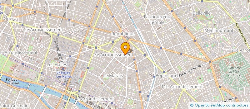 localisation de l'entreprise GALERIE AAA  PARIS