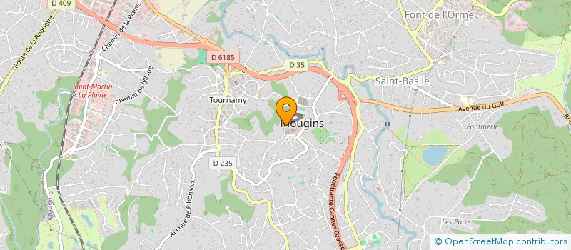 localisation de l'entreprise GALERIE ABCD à MOUGINS