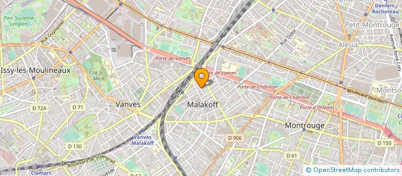 localisation de l'entreprise GALERIE ANTOINE VILLENEUVE  MALAKOFF