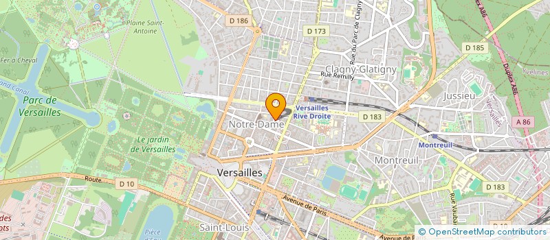 localisation de l'entreprise GALERIE ARCANES à VERSAILLES